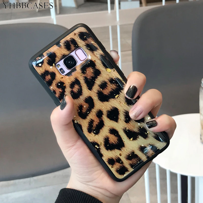 YHBBCASES модный сексуальный леопардовый чехол для телефона Samsung Galaxy S8 S9 S10 Plus мягкие