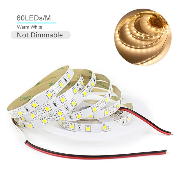 300LEDs Warm White С регулируемой яркостью Светодиодные ленты 12V 4040 SMD Светодиодные ленты e 300 светодиодный 600 светодиодный сенсорный диммер переключатель 110 V-220 V 2A Питание для внутреннего Кухня светильник - Испускаемый цвет: 300LEDs Warm White
