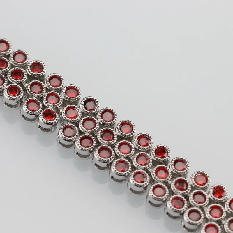 Серебряные ювелирные изделия высшего качества красный гранат Здоровье Мода