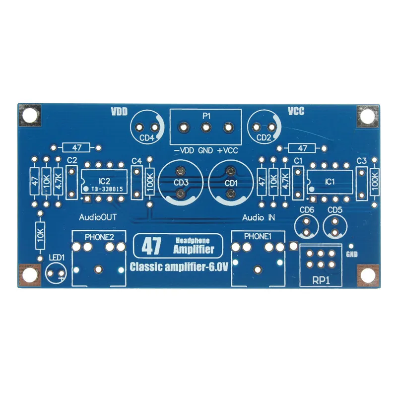 LEORY Advanced 47 PCB DIY комплекты усилителя для наушников аудио усилитель мощности плата