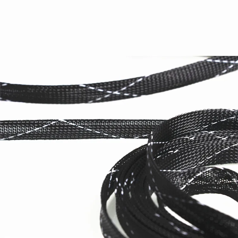 5 м изоляции проводов кабеля защитный рукав 4/6/8/10/12/15/20/25 мм PET Nylon плетеный рукав обмотка высокой плотности кабель рукав