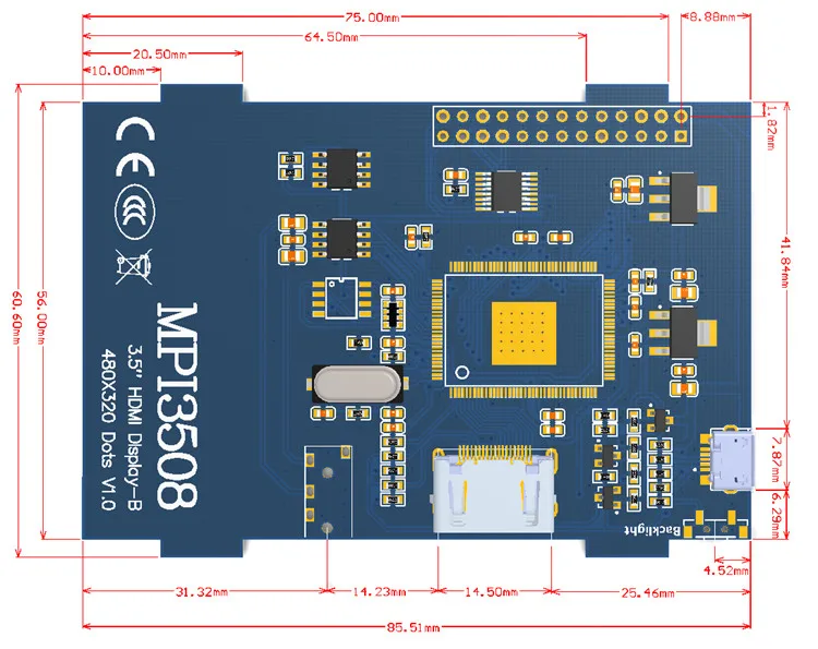 3,5 дюймов lcd HDMI USB сенсорный экран Real HD 480x320 Pi1 B Zero TFT дисплей для Raspberri 3 Модель B/Orange Pi(играть в игры видео