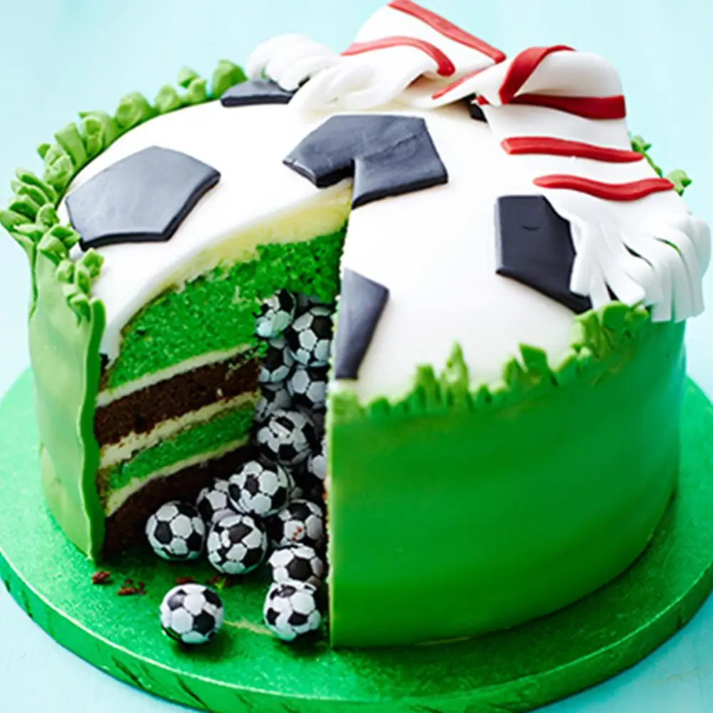 Footbal Sugarcraft Формы для выпечки пластиковые помадки резак формы торта помадка