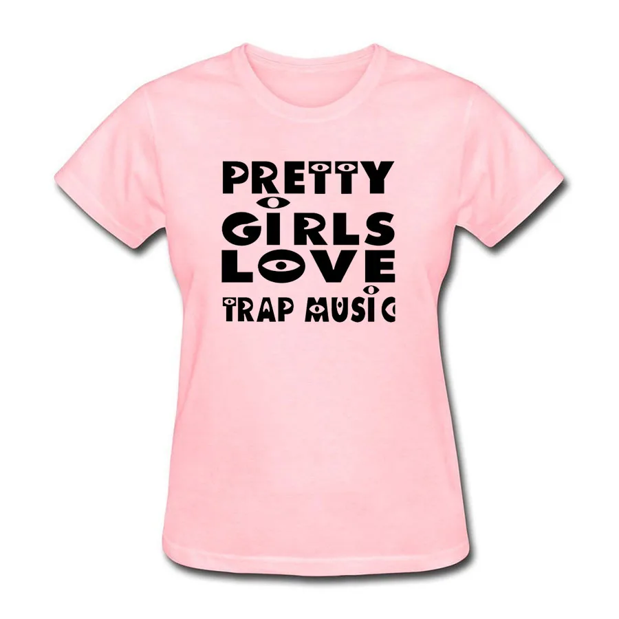 Новые красивые девушки Love Trap музыка футболка Для женщин топы для девочек