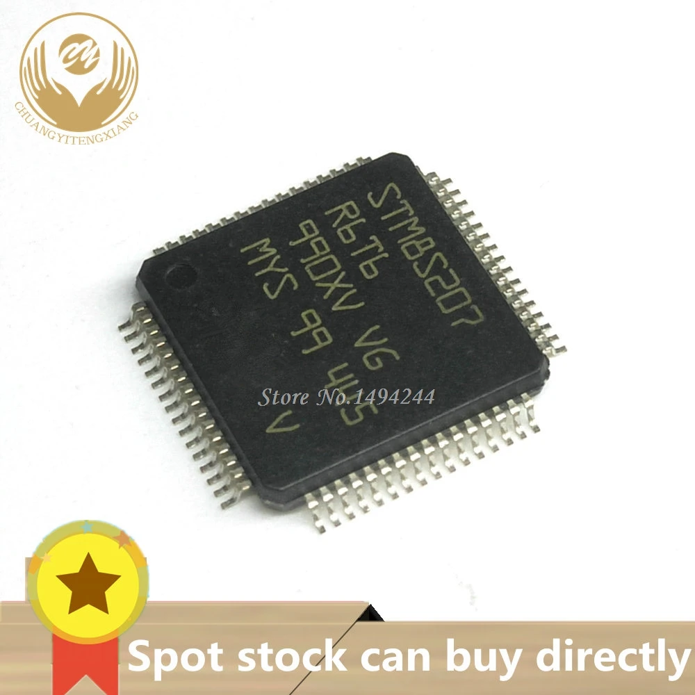 Пятно STM8S207R6 STM8S207R6T6 посылка LQFP64 stm8s207 QFP 64 1 шт. Линия 24 МГц STM8S 8 бит микроконтроллеры