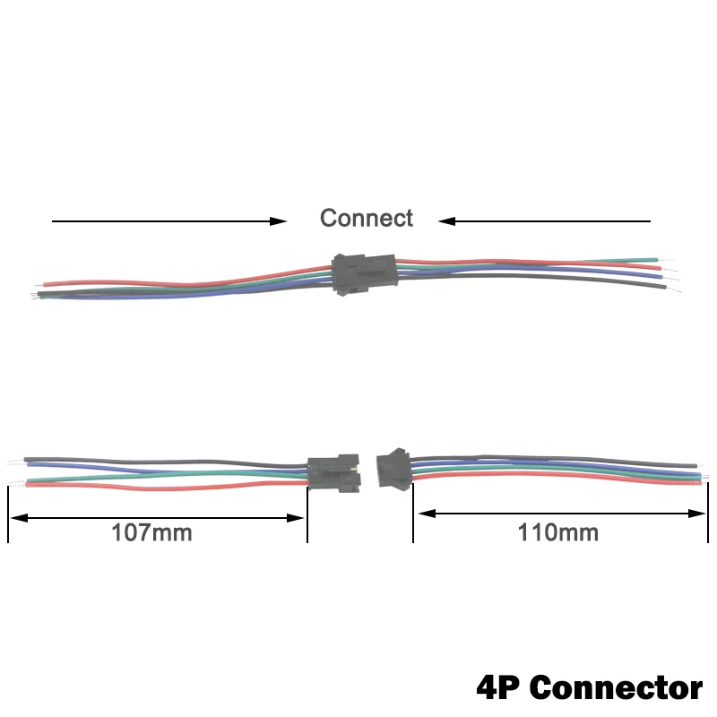 10 пар JST SM 2Pin/3Pin/4Pin быстрый разъем клеммный провод штекер переходник линейный
