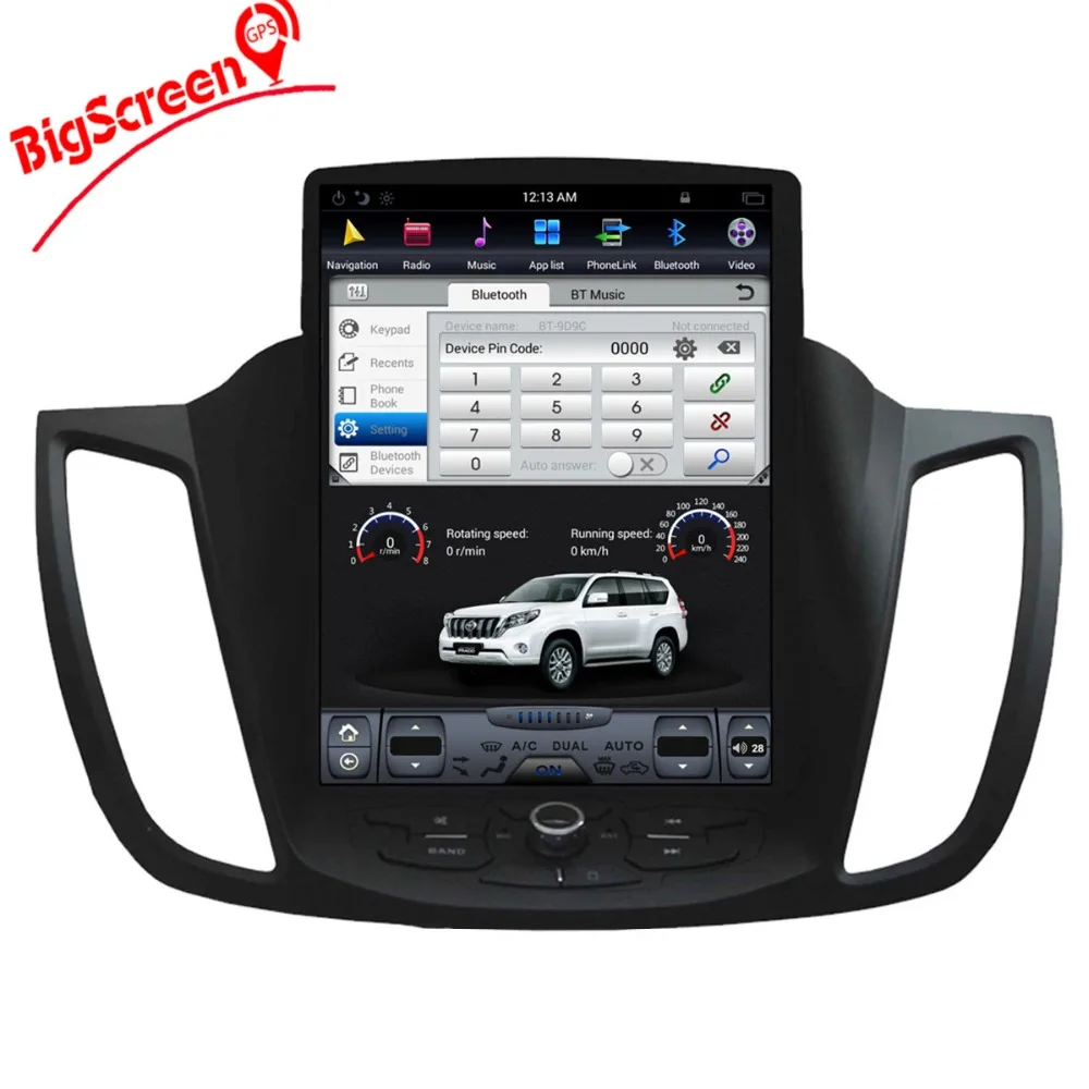 Новейший автомобильный DVD плеер в стиле Tesla на Android GPS навигатор для Ford Kuga 2013 2017