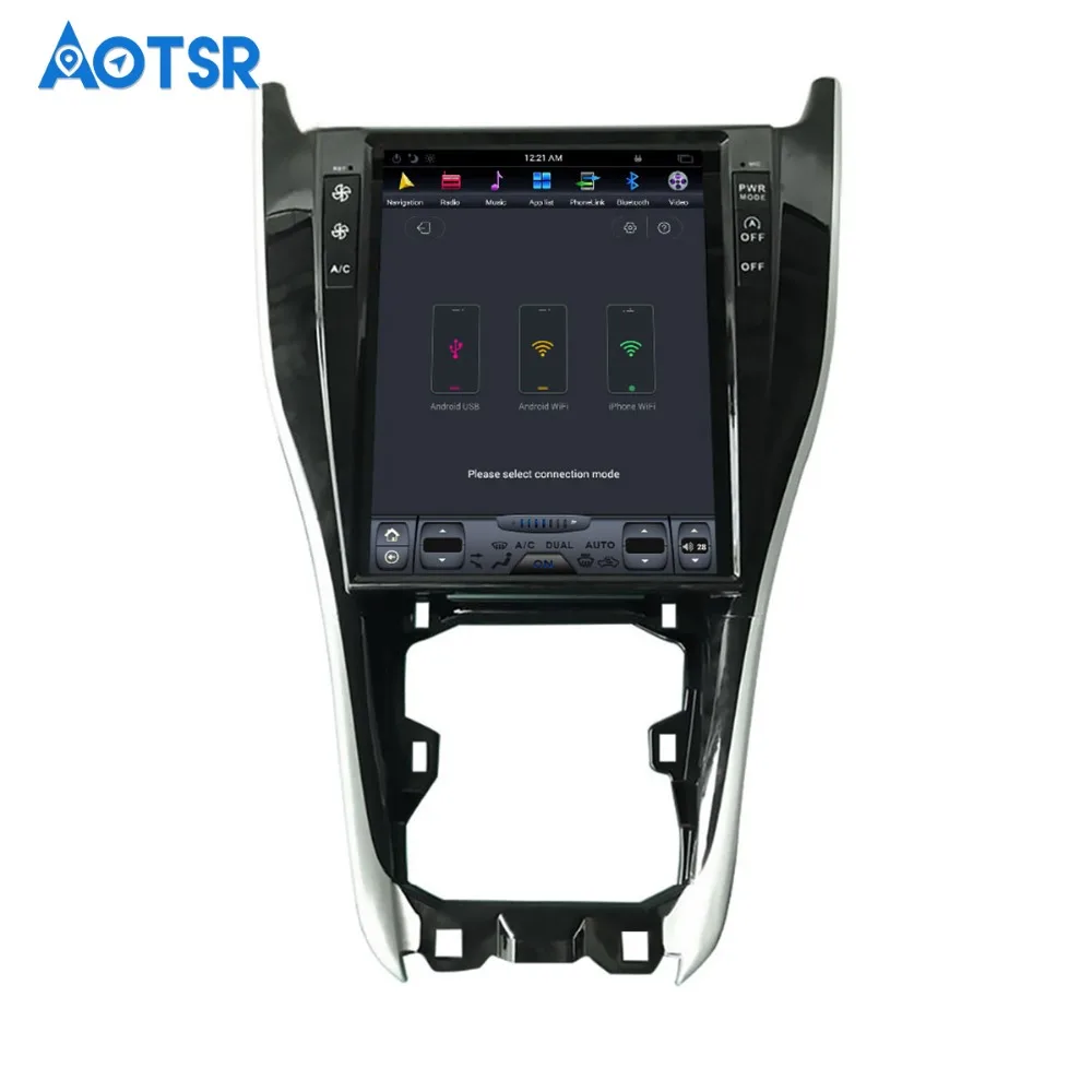 Автомобильный большой экран в стиле Tesla без DVD плеера GPS навигация для TOYOTA Harrier 2013 +