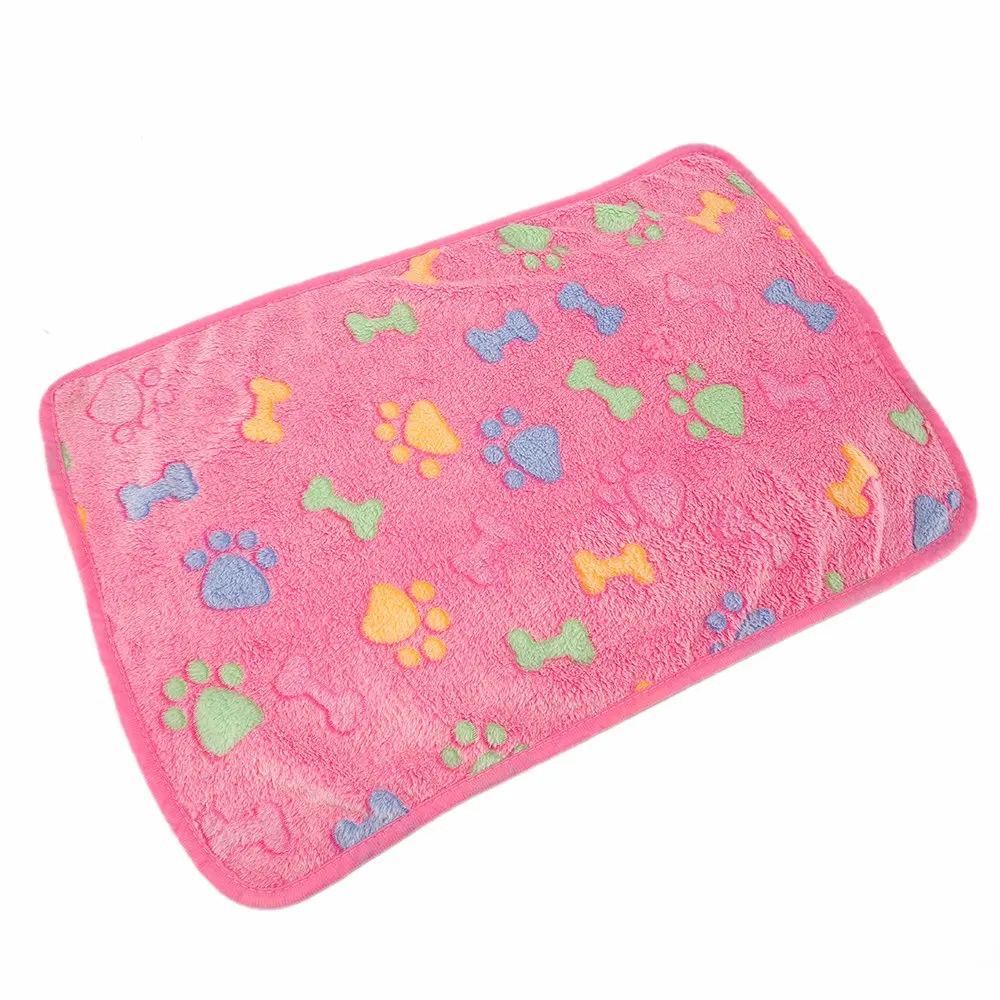 Pink Мягкие одеяла для собак, кошек, маленьких и больших собак, кошек, домашних животных, дышащие коврики для кровати, Коралловая бархатная собака, одеяла для домашних животных YX0003 - Цвет: Pink