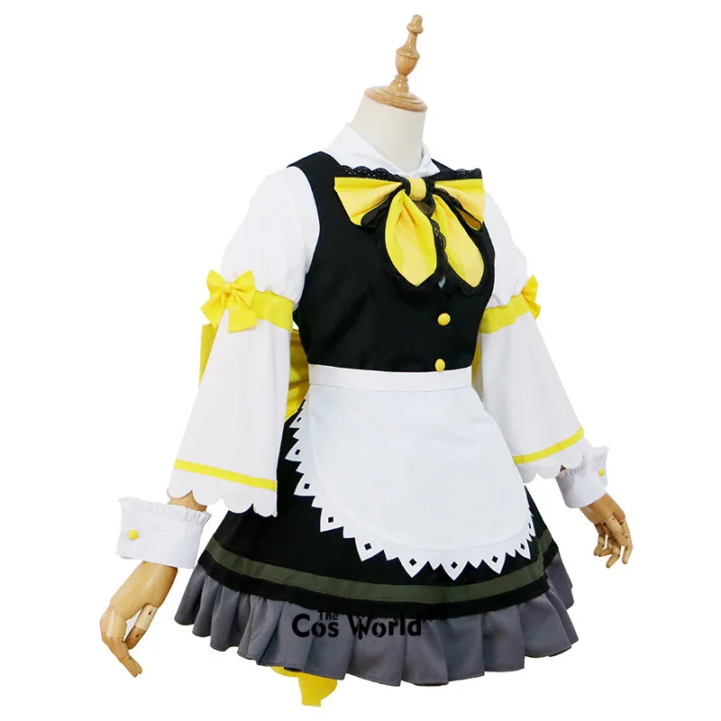 Love Live Sunshine Aqours Kunikida Hanamaru платье для горничной униформа наряд аниме костюмы