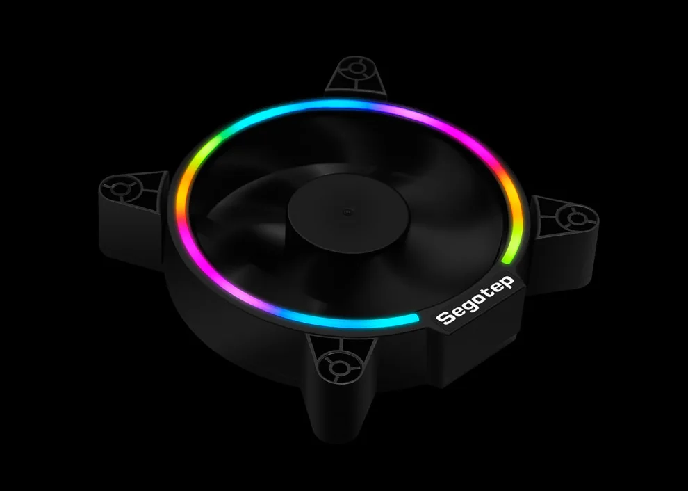Segotep крайне низкий уровень шума, компьютер PC чехол вентилятор RGB светильник 12 см Охлаждающие вентиляторы кулера 120 мм радиатор 120x120x25 мм настольный компьютер 3/4pin