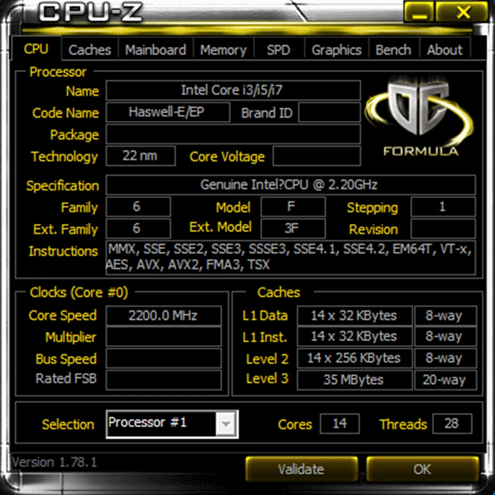 QEY6 XEON E5 ES engineer sample of XEON E5 v3 2695v3  2695 V3  2683 V3   x99  motherboard  socket 2011 v3