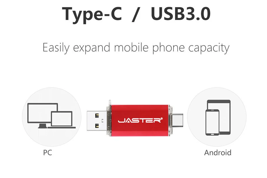 JASTER USB 3,0 type-C OTG USB флеш-накопитель 32 ГБ 16 ГБ флеш-накопитель двойной разъем для cumputer/смартфон памяти мини USB флешка
