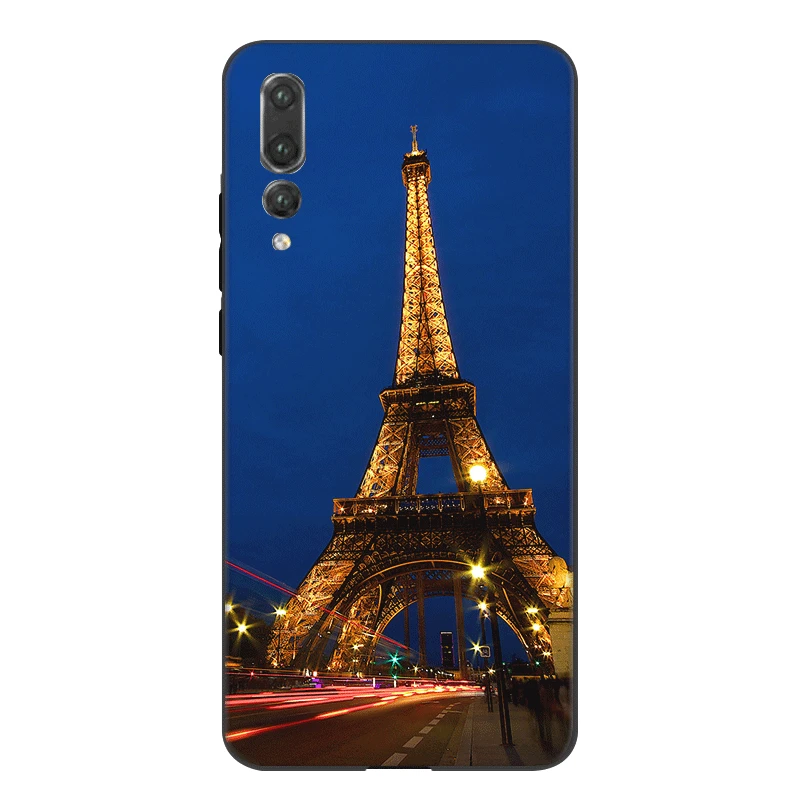 Чехол для мобильного телефона из ТПУ чехол huawei Y6 Y5 Y7 Y9 mate 10 20 Nova 2i 2 3 3i 4 Lite Pro Eiffel Tower