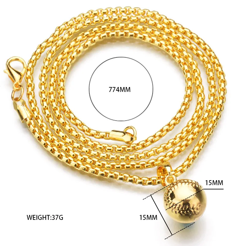 

DHLfree 30pcs 77.5cm Girls Boys Zinc Alloy Hip hop Punk Softball Necklace Bar Strip Shape softball Baseball bat Pendant Jewelry