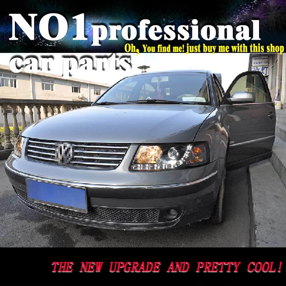 OUMIAO стайлинга автомобилей жидкость для Passat B5 1999 2000 2001 2002 2003 2004-2007 головной светильник светодиодный ксеноновые линзы светодиодный автомобильный светильник H7 h1 светодиодный светильник