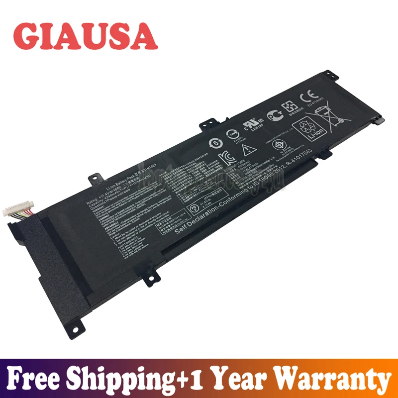 GIAUSA Новая батарея 11 4 V 48Wh B31N1429 для Asus A501LB5200 A501L K501U K501UX K501UB серия|Аккумуляторы