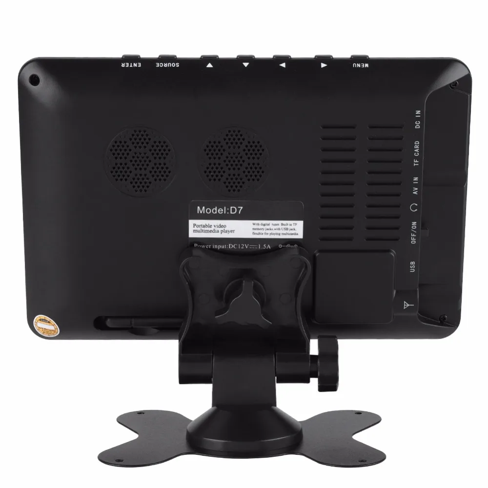 Портативный MinTelevision smart tv lcd tv LEADSTAR DVB-16:9 1080P Автомобильный цифровой ТВ Стерео окружающий ТВ-7 дюймов экран ТВ Портативный