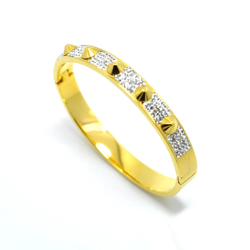 FYSARA мода любовника ювелирные изделия Спайк браслет в форме пирамиды на запястье