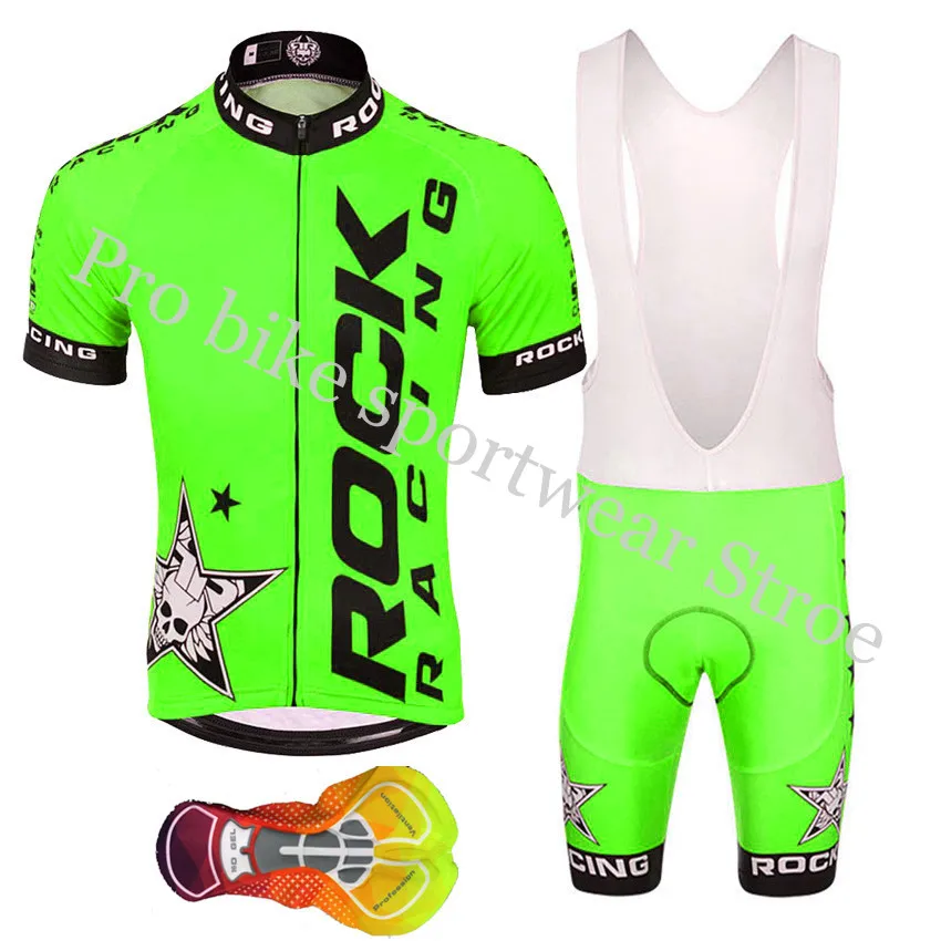 Cycling jersey set17 Rock Racing Man быстросохнущая велосипедная футболка Летняя одежда для велоспорта с короткими рукавами комплект Ropa велосипедная майка MTB велосипедная одежда - Цвет: Cycling jersey set17