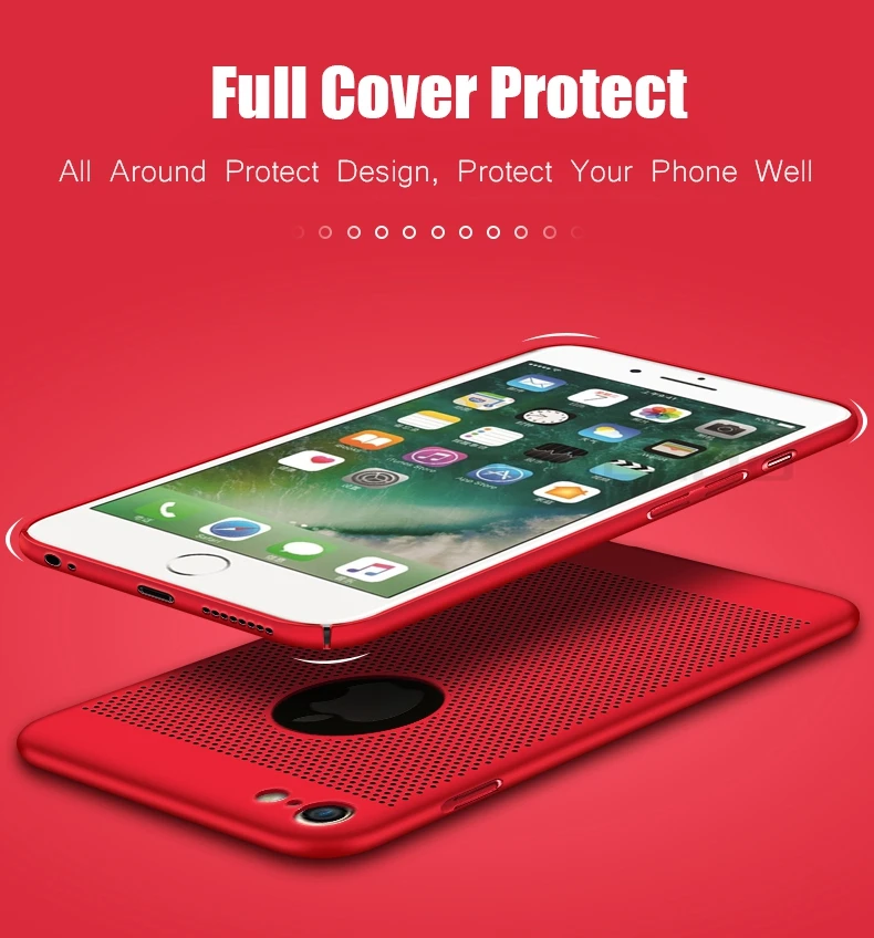 Ультратонкий охлаждающий чехол для Apple iPhone 11 Pro Max 5, 5S, 8, 7, 6, 6s Plus X, Жесткий Чехол для iPhone XS, чехол для Max XR