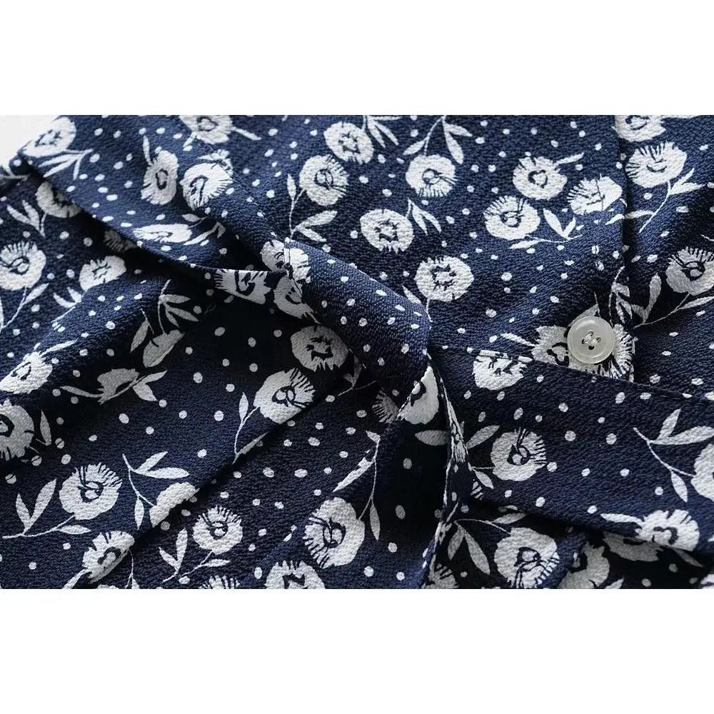 Женское винтажное платье с запахом V образным вырезом и коротким рукавом|Женские