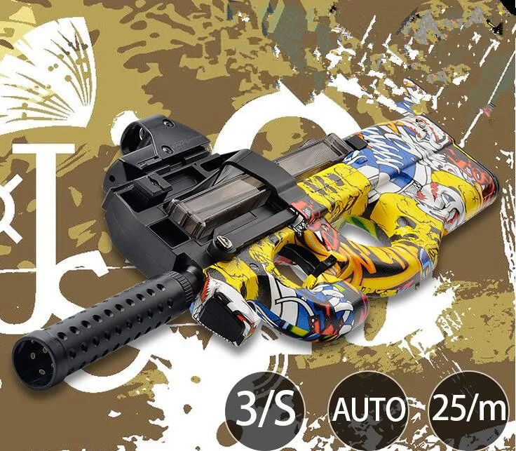 Граффити издание P90 электрический игрушечный пистолет Пейнтбол жить CS нападение