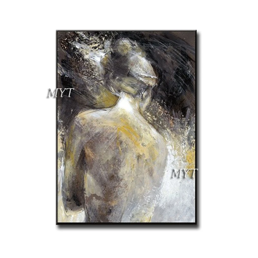 Поп сексуальная обнаженная девушка абстрактная картина маслом цветная фигурка