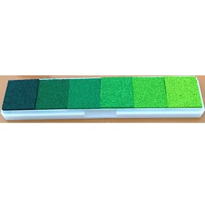 Gradient Green 6 цветов нетоксичный градиентный цвет отпечаток пальца Inkpad DIY скрапбукинг украшения уплотнительные аксессуары детские игрушки Детский подарок - Цвет: Gradient Green