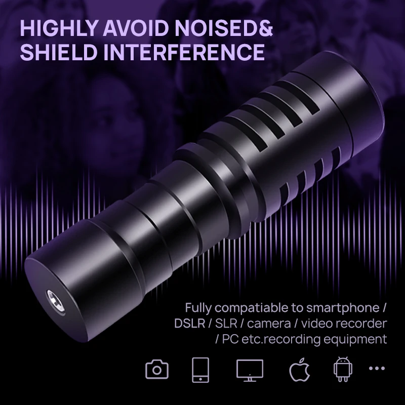 FM-1 видеомикрофон для цифровой зеркальной камеры записывающий микрофон