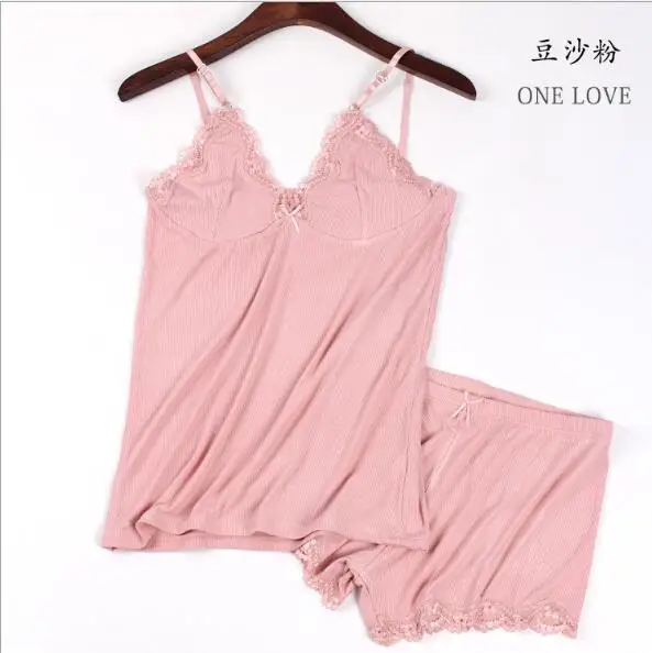 Fdfklak новая Хлопковая пижама Femme Pijama Mujer летняя сексуальная на тонких бретелях для