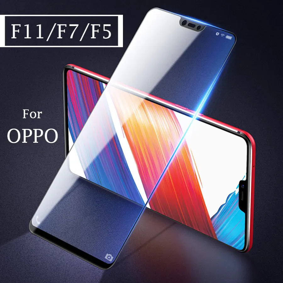 Закаленное стекло для OPPO F11 Pro Защита экрана Oppo F7 F5 чехол F 11 7 5 11Pro F11pro Защитная