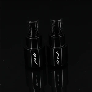 Black RiderJacky CNC руль мотоцикла концы ручки слайдер для Yamaha FZ6 FZ 6 2004-2007 2005 2006 мотоцикл обработчик бар - Цвет: Black