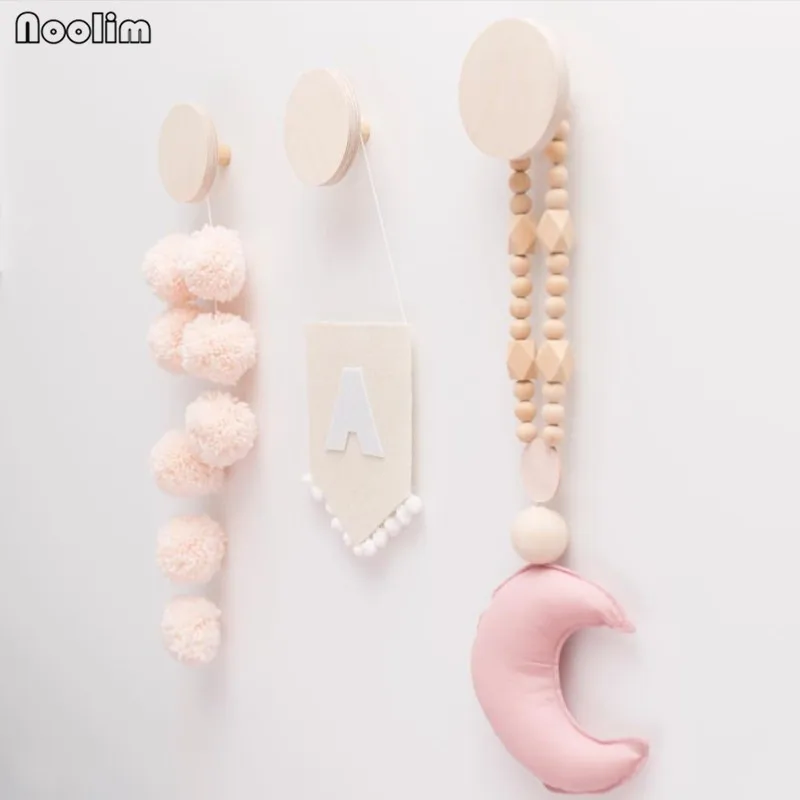 3 шт./компл. круглые деревянные крючки для хранения в скандинавском