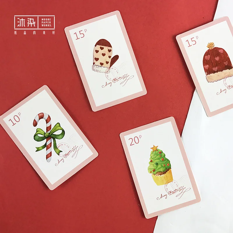 Рождественская ограниченная подкладка с буквами Красная рождественская ломо