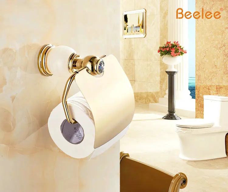 Золотая и алмазная бумажная коробка Beelee BA8311G рулонный ролик держатель для