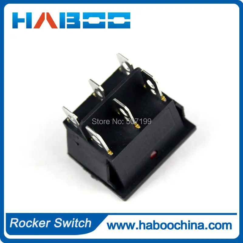 50 шт./лот 6 контактный 2 позиционный клавишный переключатель с подсветкой KCD2