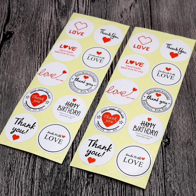 DIy black thank you seal sticker label pretty varous jewelry ручной работы этикетки для пакетов
