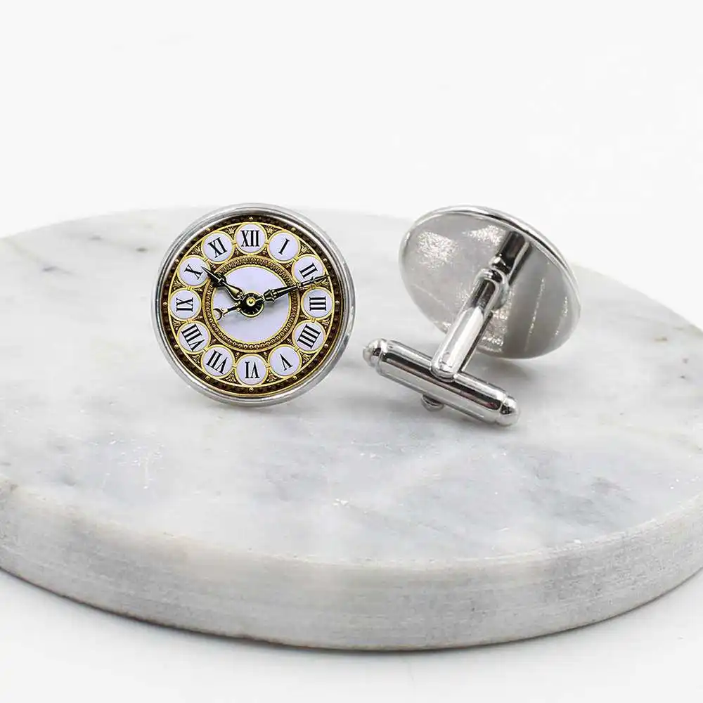 2019/новые высококачественные стеклянные запонки с инкрустацией в стиле панк