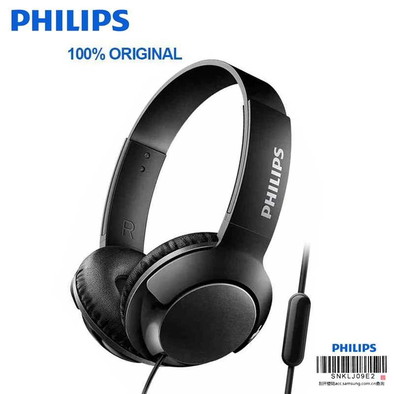 Оригинальные бас-Наушники Philips SHL3075 с проводным управлением подавление шума