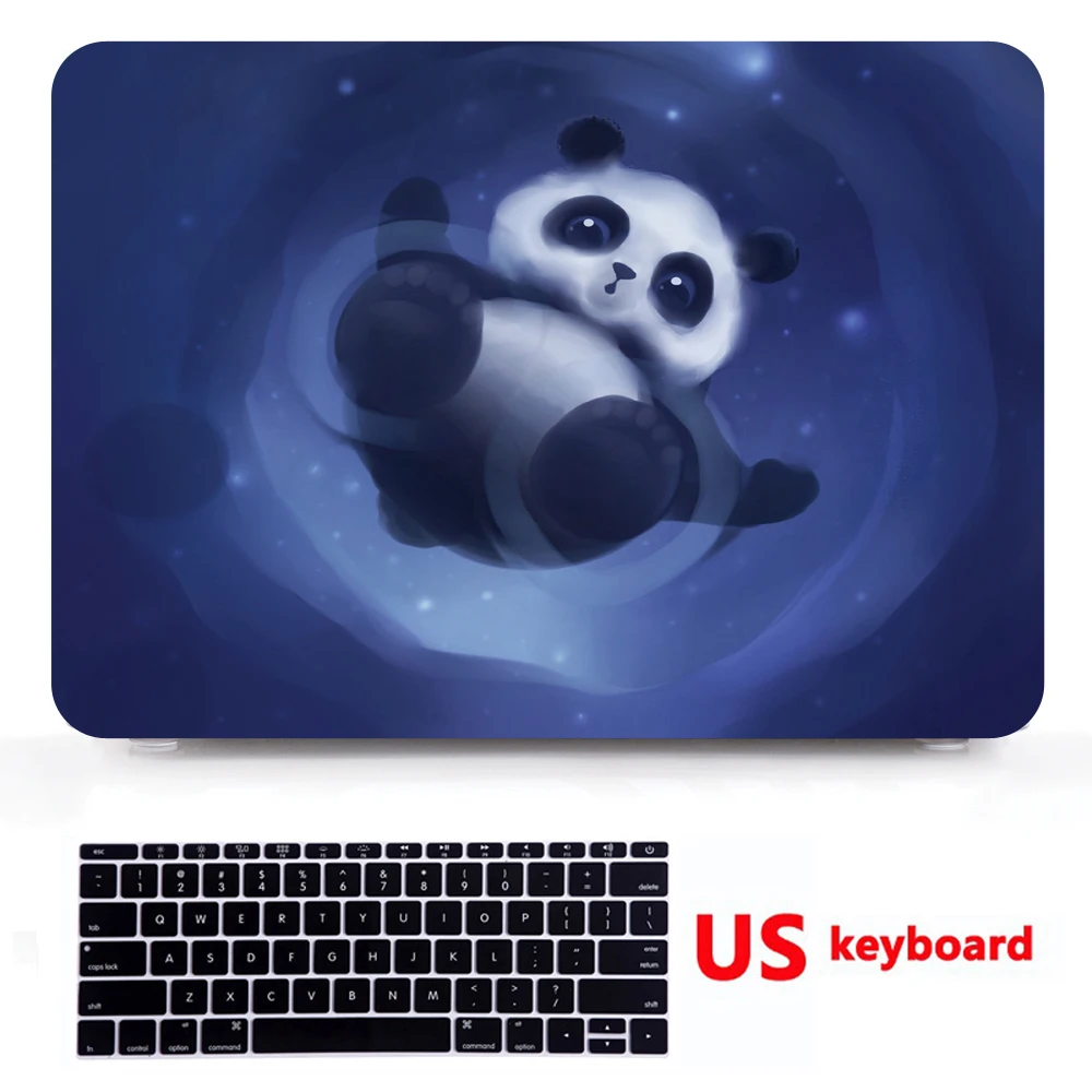 DW1 Милый животный узор чехол для ноутбука Macbook Air 11 13 с клавиатурой чехол для Mac Retina 12 13 15 lapto сумка 11 дюймов - Цвет: DW1