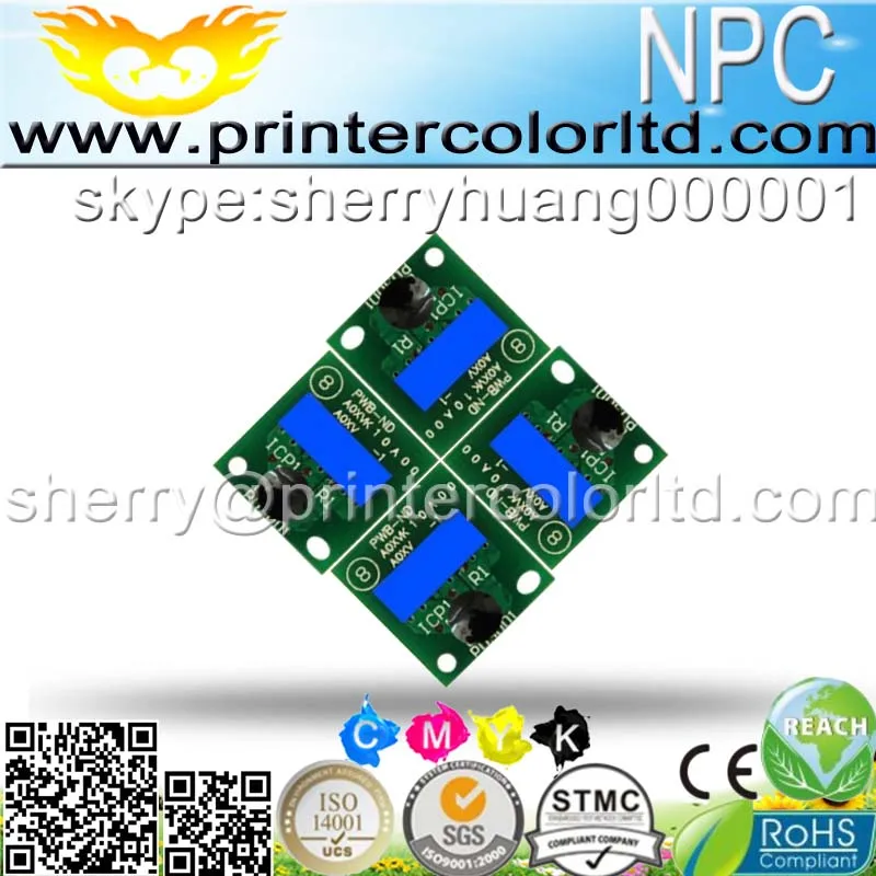 Самая низкая доставка 224 чип картриджа принтера для Konica Minolta QMS KM bizhub C224 284 364 C454 C554