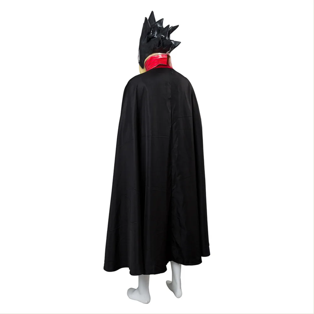 Мой герой Academia Boku без Tokoyami Fumikage маска орла с плащ костюм для косплея Наряд полный