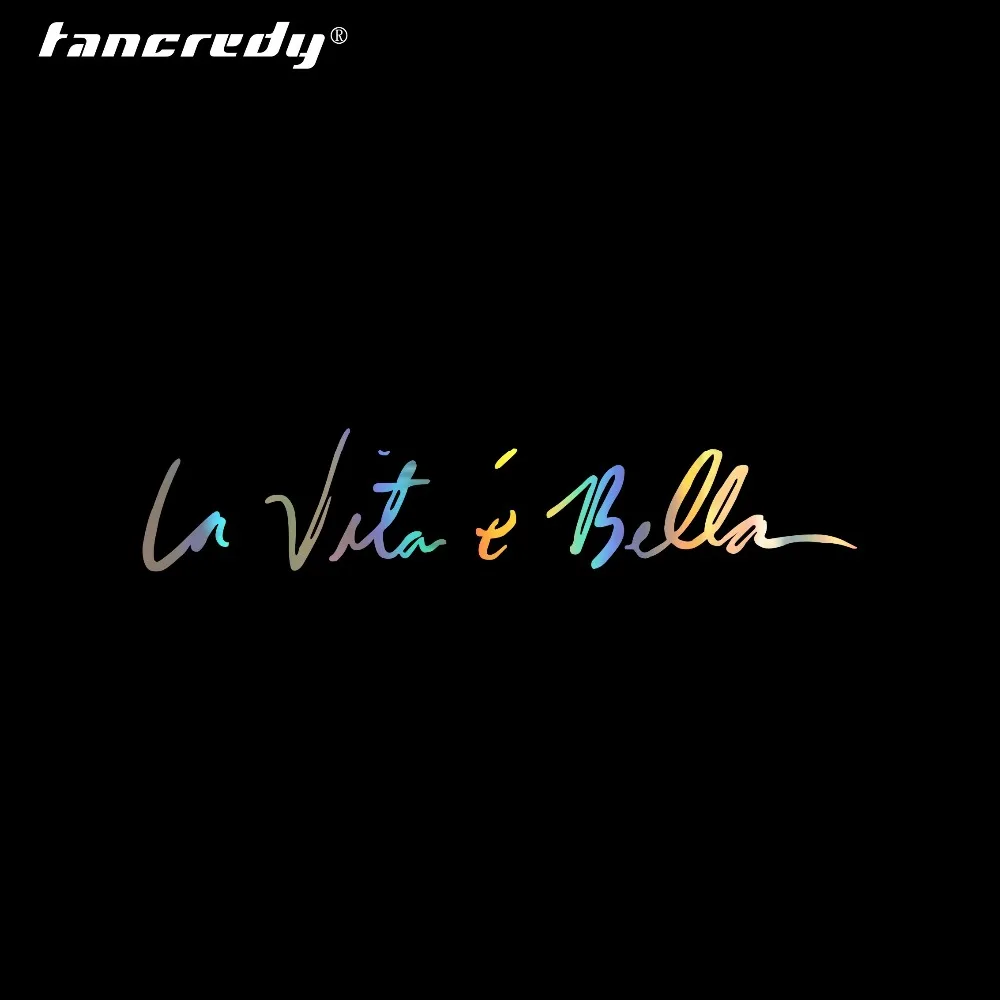 Tancredy 40*8 см Красивые буквы Life is Car Styling наклейки на бампер украшения виниловые