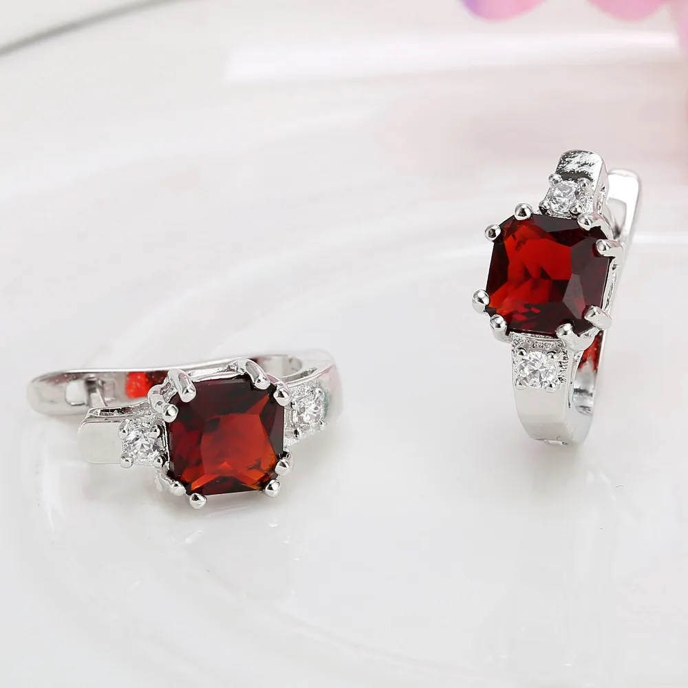 3 Colors Fine Jewelry Alloy With Imitate Crystal Beads Red White Color Long stud Earrings For Women EH1069 | Украшения и