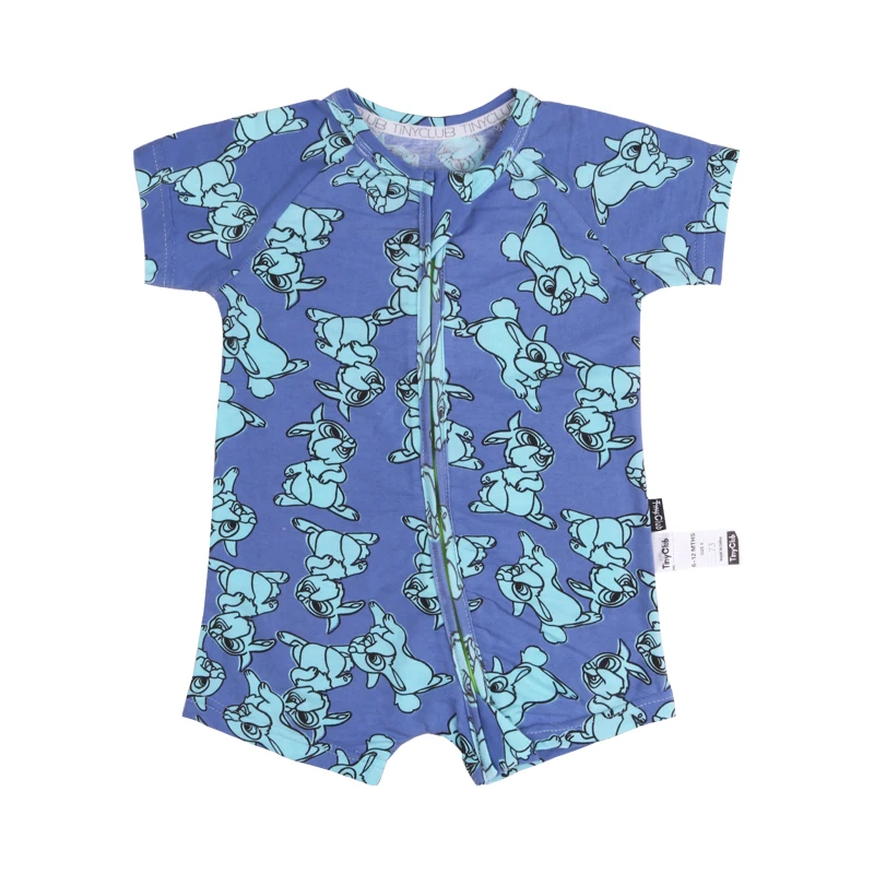 Младенческой Летнее платье с героями мультфильмов детские ползунки Одежда для