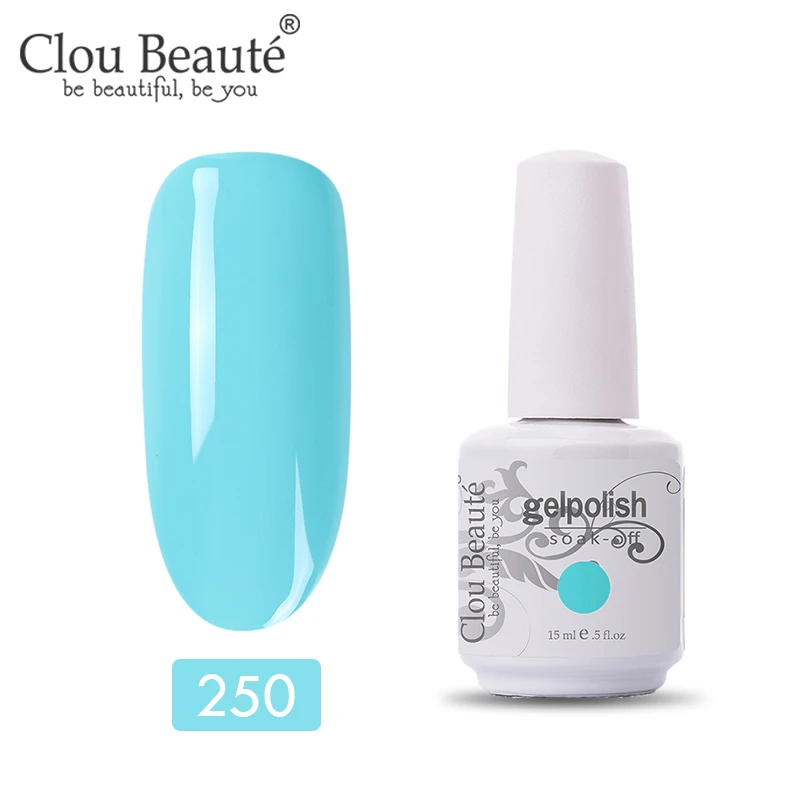 Clou Beaute УФ светодиодный Гель-лак без протирания верхнее Базовое покрытие Гель-лак Hybird 375 цветов набор гель-лаков для ногтей для маникюра 15 мл гель для ногтей - Цвет: 11250