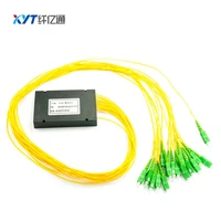 fiber optic equipment abs cassette 1x16 with fc lc sc connector for ftth gpon epon olt system plc splitter