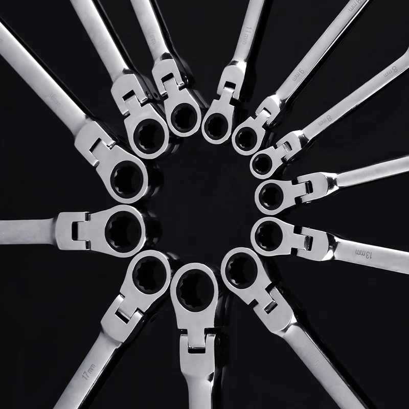 12 шт./компл. Авто гибкая головка рукава Комбинации Инструмент Храповым