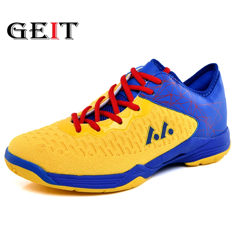 GEIT Мужская обувь для игры в бадминтон Нескользящие Сникеры дышащие кроссовки из